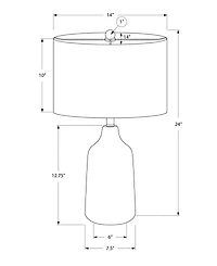 Monarch Specialties Lighting 24" Ceramic Table Lamp
