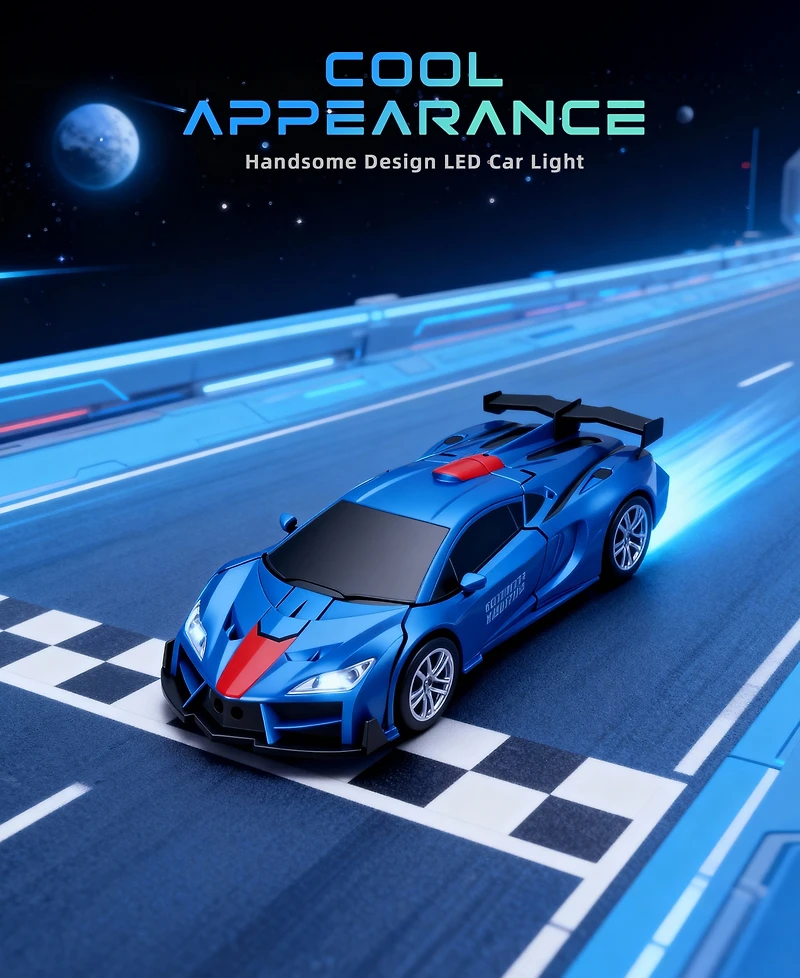 Sugift 1/18 Scale 2-in-1 Sports Car Toys Rc