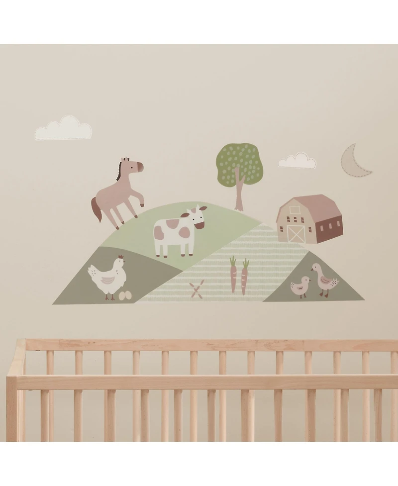 Bedtime Originals Farmyard Friends Wall Decals/Stickers - Horse/Cow/Barn