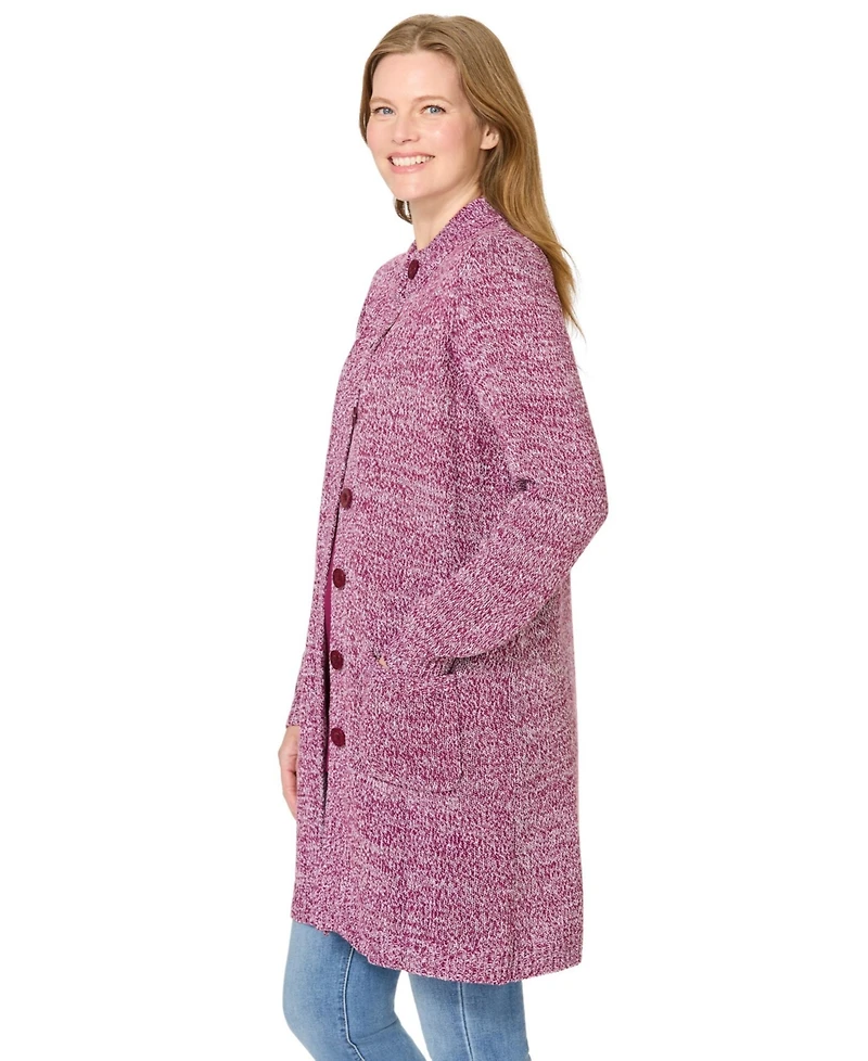Woman Within Plus Marled Sweater Jacket