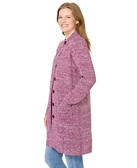 Woman Within Plus Marled Sweater Jacket