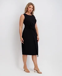 Siena Plus Side-Knot Midi Dress