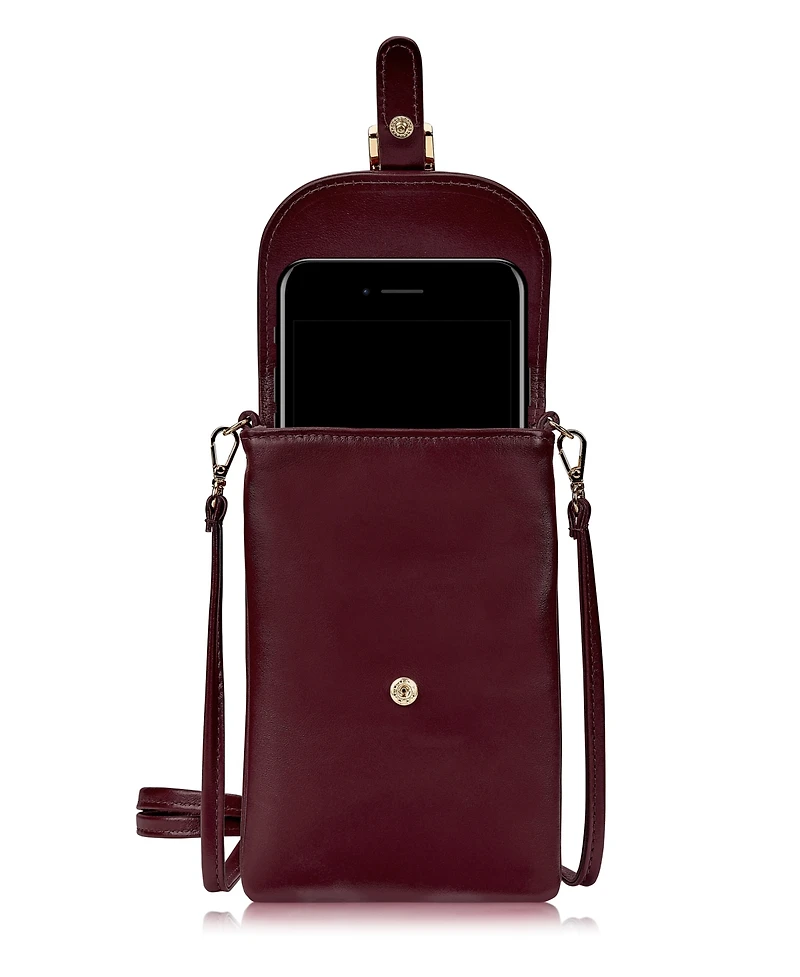 GiGi New York Emmie Leather Phone Crossbody Bag