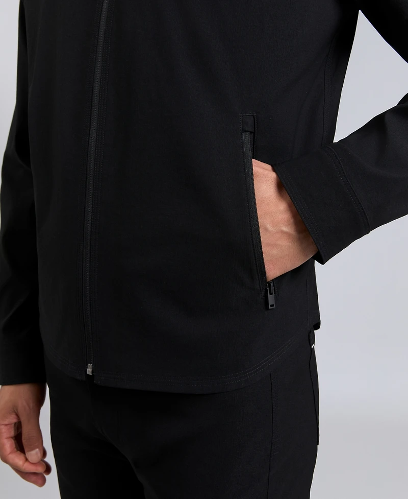 Kennth Cole Men's Flex Water-Resistant Full-Zip Utility Jacket