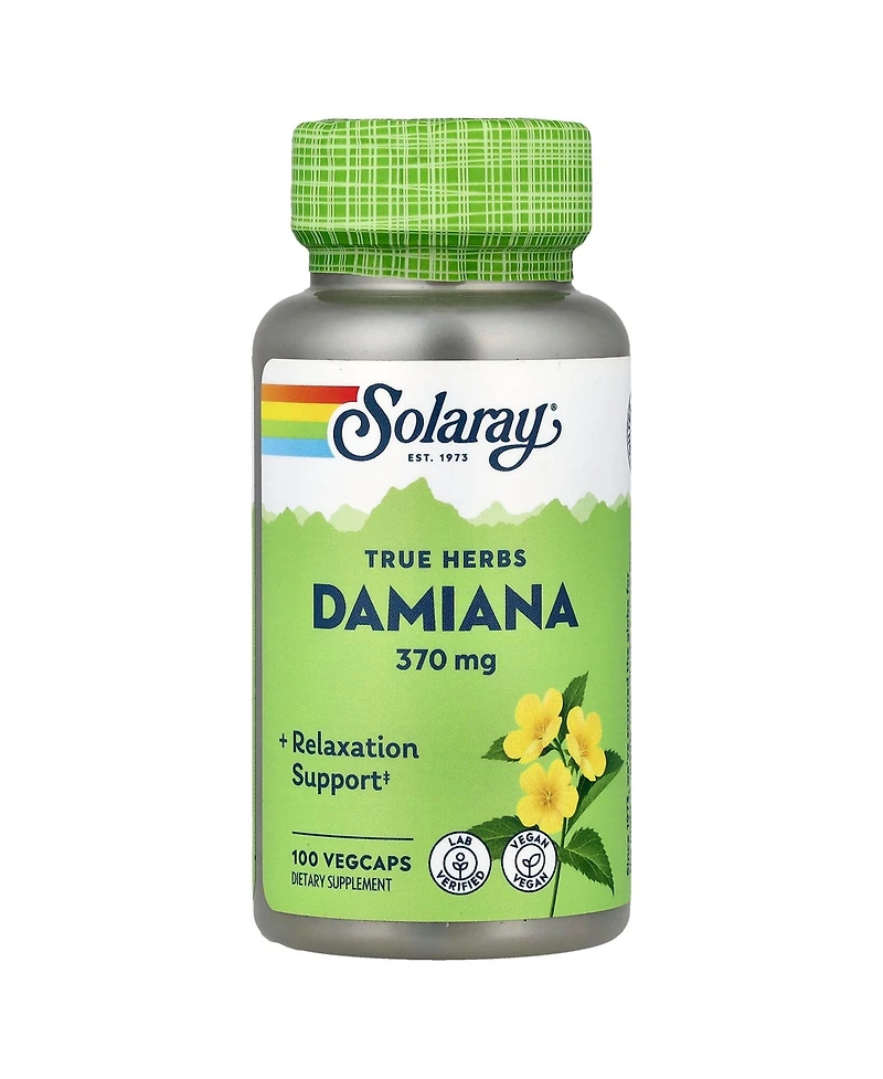 Solaray True Herbs Damiana 370 mg
