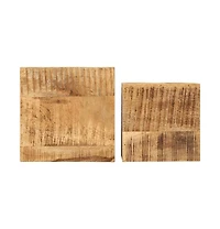 Plant Stands 2 pcs Solid Wood Mango