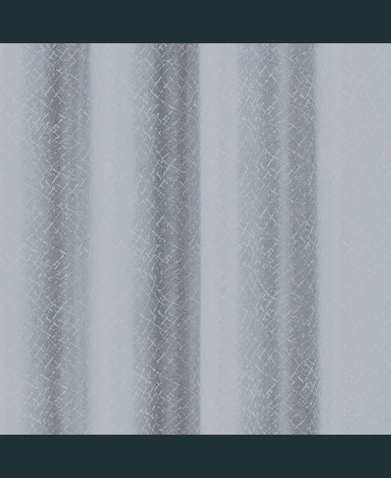 Rt Designer Collection Cassi Shimmer Jacquard Grommet Curtain Panel 54" x 90" Grey