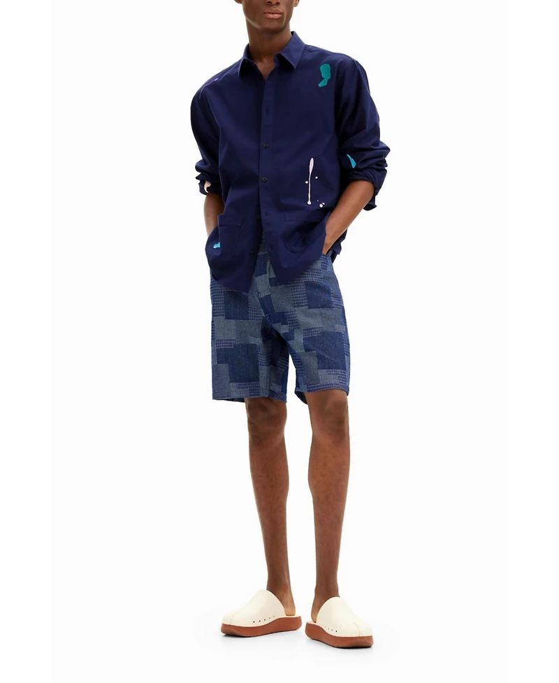 Desigual Men's Patch denim shorts