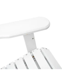 Streamdale Furniture Acacia Wood Folding Adirondack Chair - Rustic Design