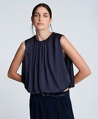 Kenneth Cole Women's Bubble Hem Sleeveless Top