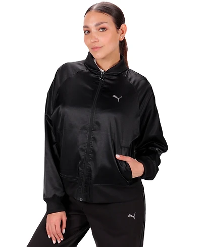 Puma Women's Elevated Full-Zip Bomber Jacket