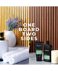 V-flat World Duo Board 24x24" Double Sided Surface Board, Wood Slats Light/Wood Slats Dark