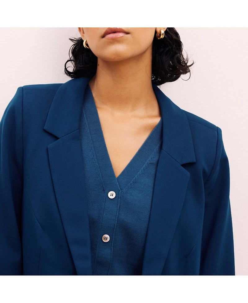 Universal Standard Women's Plus Beas Ponte Blazer