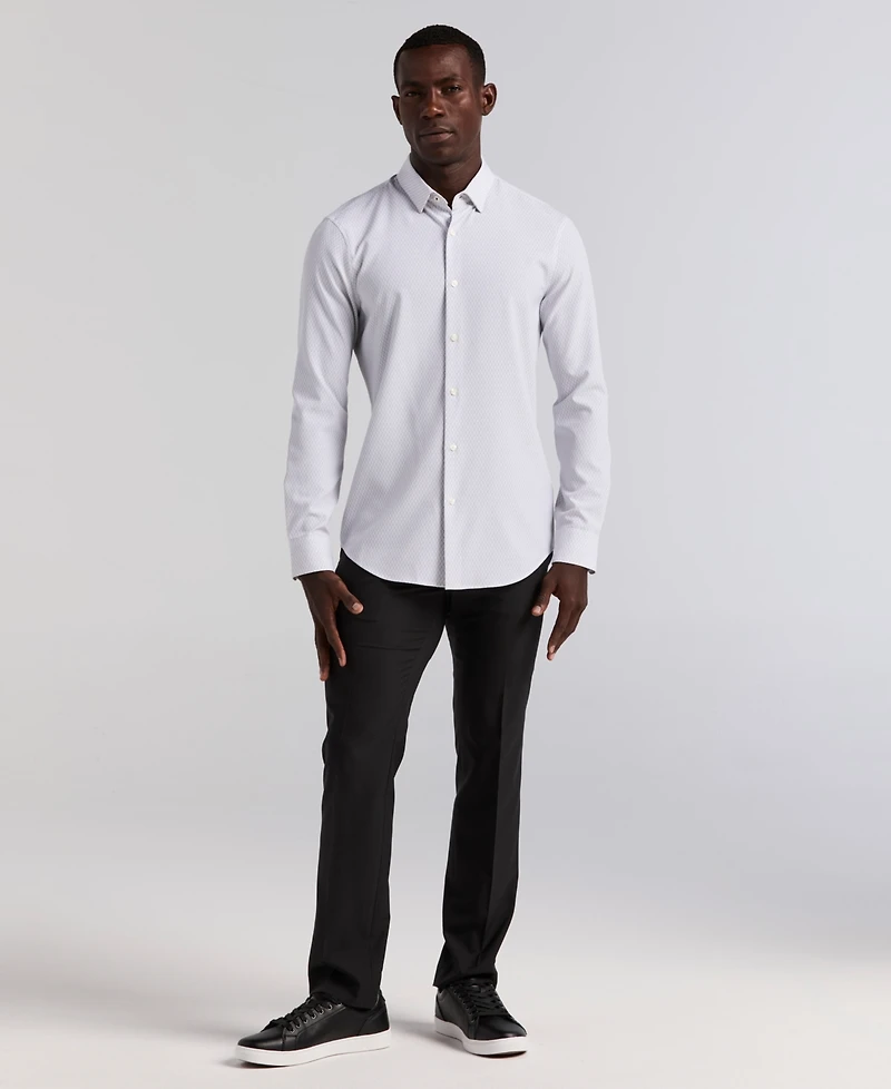 Perry Ellis Men's Slim-Fit Diamond Geo Print Shirt