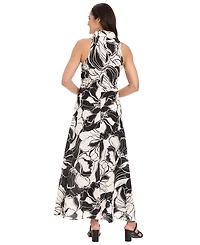 London Times Petite Sleeveless Tiered Maxi Dress