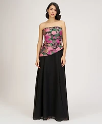 Js Collections Women's Strapless Gown