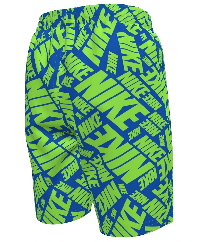 Nike Big Boys 7" Tossed Block Volley Swim Shorts