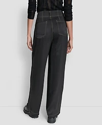 Dkny Women's Top Stitch Glazed Dressing Trousers