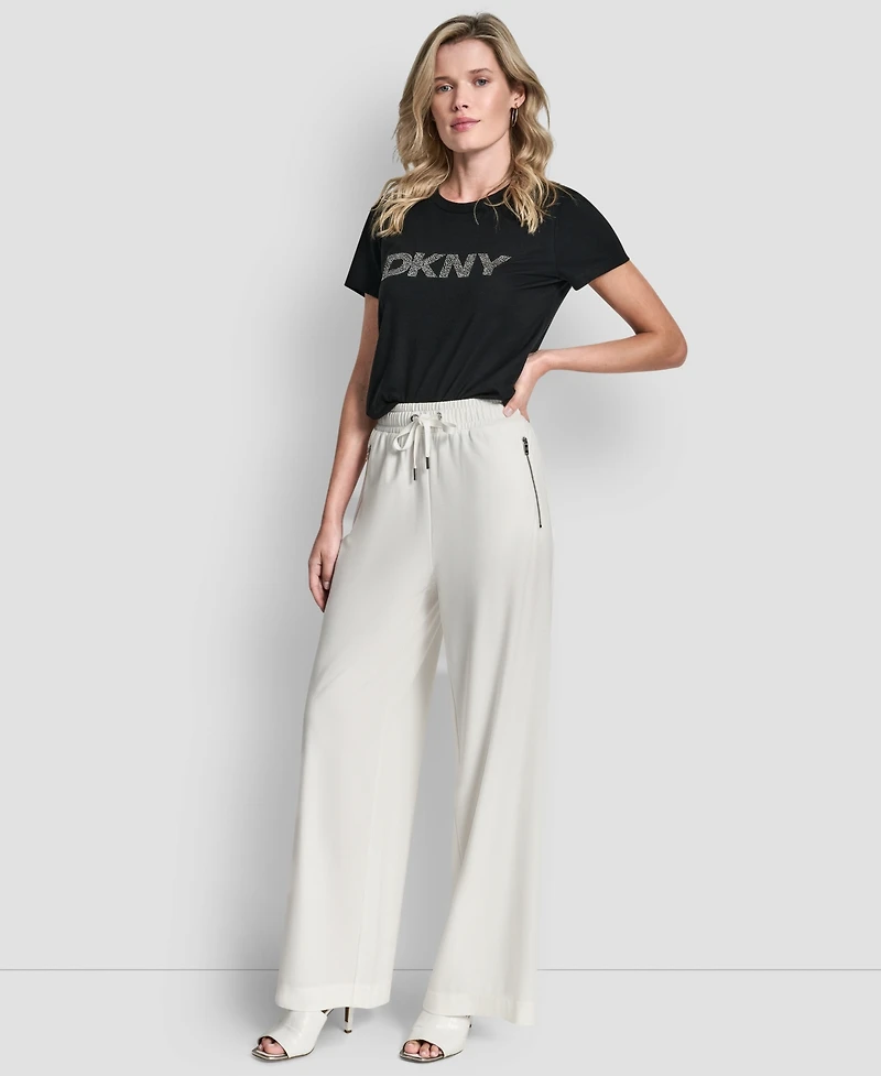 Dkny Women's Pull-On Wide-Leg Pants