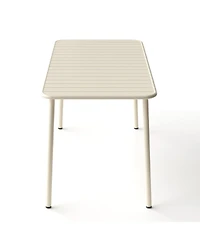 Streamdale Furniture Set of 1 with 4 chairs Sella Long Outdoor Dining Table