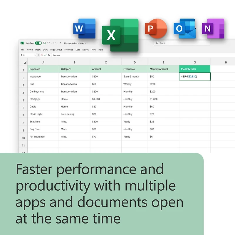 Microsoft Office Home & Business 2024 for Pc/Mac, 1-User, Box Pack