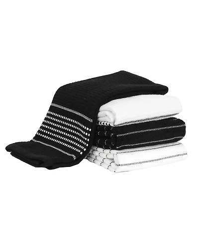 All-Clad Skipping Stripe Wave Cotton Kitchen Towels, Set of 4