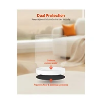 Slickblue Cylinder Ceramic Pot with Saucer for Plants and Home Decor