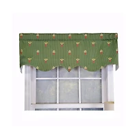 Rlf Home Modern Design Classic Flower Pot Regal Style Window Valance.