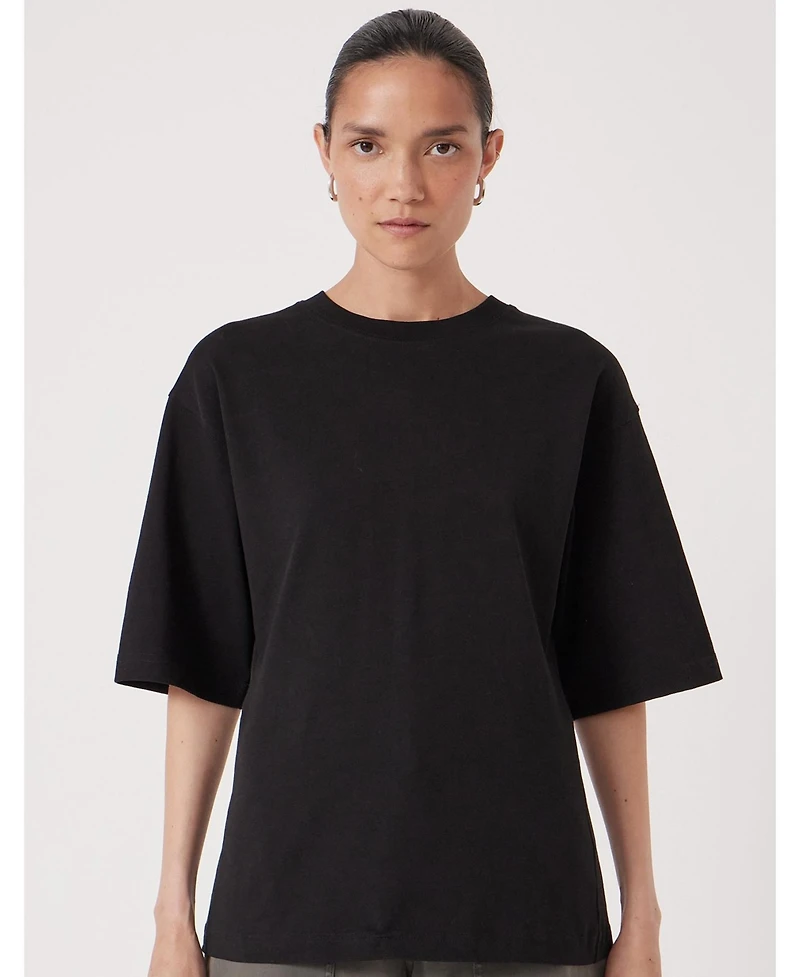 Hush Women's Zip Detail Short Sleeve T-Shirt