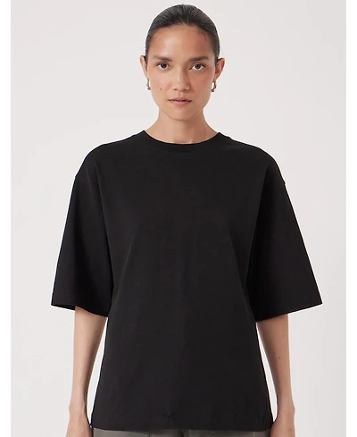 Hush Women's Zip Detail Short Sleeve T-Shirt