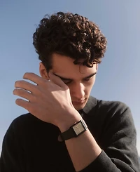 Breda Women's 'Virgil' 1736c Black Leather Band Watch, 26mm