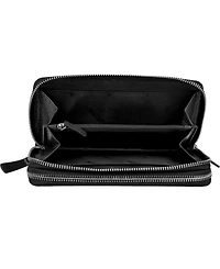 Mancini Fifth Avenue Rfid Secure Double Zipper Wallet