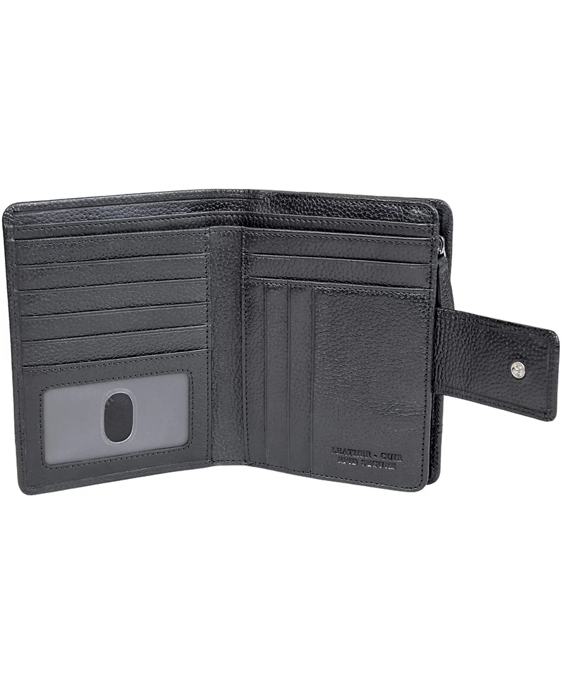 Mancini Fifth Avenue Rfid Secure Zipper Clutch