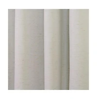Thermaplus Ventura Blackout Grommet Curtain Panel Pair Frame Your Windows with Subtle Slub Textured Motif Each 78" x 84" Natural