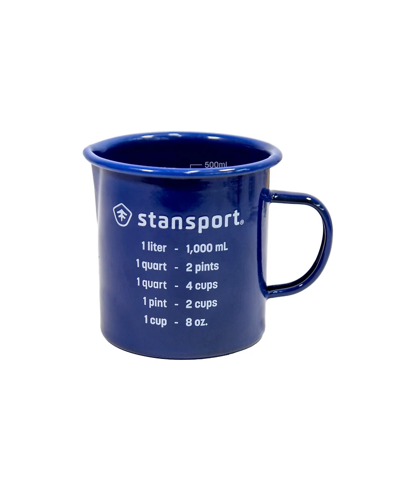 Stansport Enamel Measuring Cup with Spout