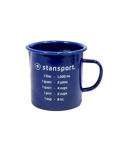 Stansport Enamel Measuring Cup with Spout