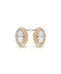 Ettika Gold Plated Crystal Luxe Mini Stud Earrings