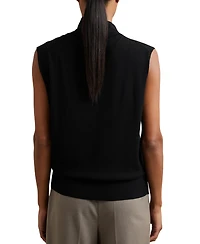 Reiss Women's Wool Slouched Sleeveless Top