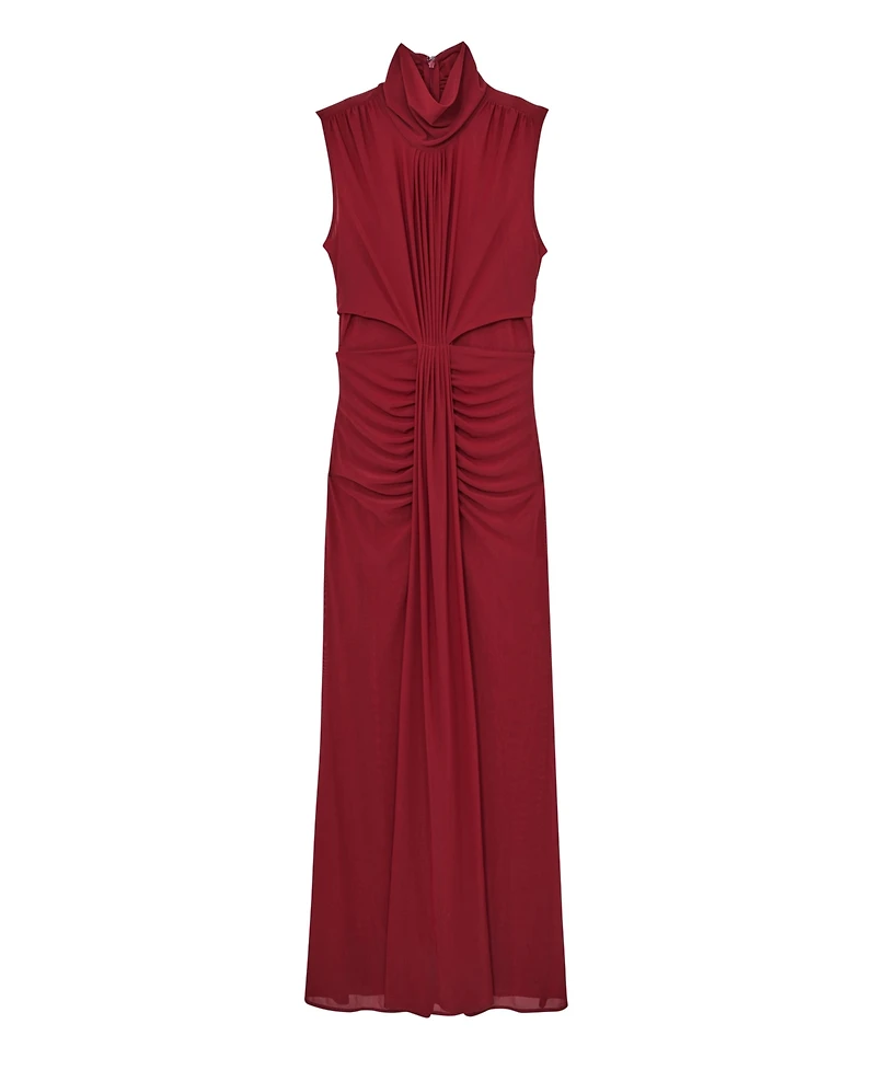 Reiss Women's Sheer Ruched Maxi Dress