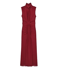 Reiss Women's Sheer Ruched Maxi Dress