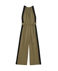 Reiss Color Block Gathered Wide-Leg Jumpsuit
