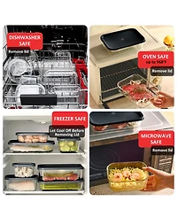 Nestl Borosilicate -Pc. Food Storage Container Set