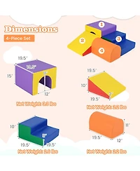 Skonyon 4-Piece Climb and Crawl Foam Block Play Set