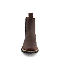 Forastero Men's Leather Chelsea Boots with side Zipper