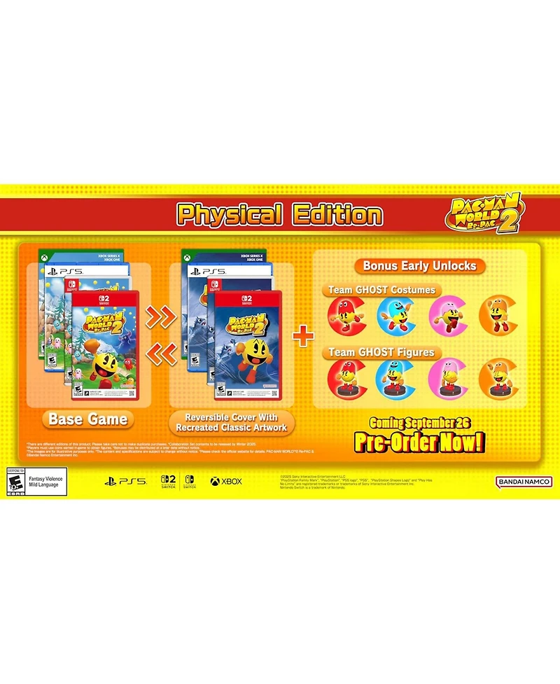 Bandai Namco Pac-man World 2 Re-pac (Game-Key Card) for Nintendo Switch 2