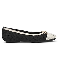 Anne Klein Women's Luci-c Crochet Finish Ballet Flats