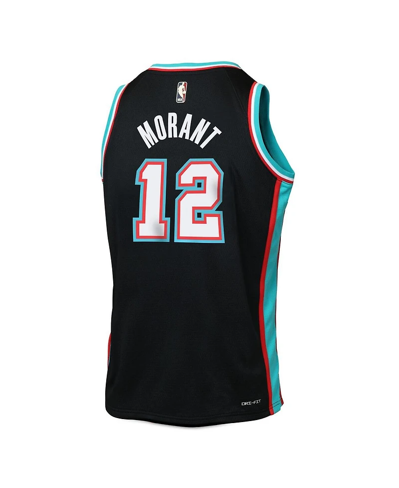 Nike Big Boys and Girls Ja Morant Black Memphis Grizzlies Swingman Jersey