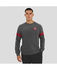 J. Palmer Men's Dark Heather Gray San Francisco 49ers Players Lounge Raglan Tri-Blend Sweatshirt