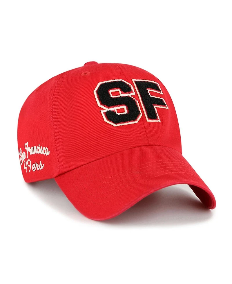 '47 Brand Women's Scarlet San Francisco 49ers Zoey Clean Up Adjustable Hat