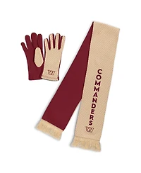 Wear by Erin Andrews Women's Washington Commanders Tonal Scarf Glove Set